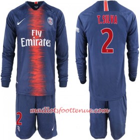 Maillot/Tenue Paris Saint Germain T. Silva 2 Enfant Domicile 2018/2019 Manche Longue